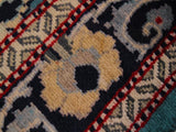 handmade Traditional Gulab Teal Green Blue Hand Knotted RUNNER 100% WOOL area rug 3 18
