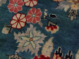 handmade Traditional Gulab Teal Green Blue Hand Knotted RUNNER 100% WOOL area rug 3 18