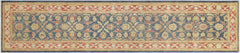 handmade Traditional Kafkaz Blue Red Hand Knotted RUNNER 100% WOOL area rug 3 x 15