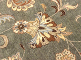 handmade Transitional Design Green Tan Hand Knotted RECTANGLE 100% WOOL area rug 12x15