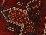 handmade Geometric Super Kazak Rust Ivory Hand Knotted RUNNER 100% WOOL area rug 4x7