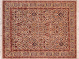 Tabriz Pak Persian Tonie Gray/Red Wool Rug - 8'1'' x 10'4''