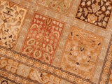 handmade Traditional Design Tan Brown Hand Knotted RECTANGLE 100% WOOL area rug 8x10