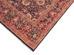 handmade Traditional Sultanabad Drk. Blue Red Hand Knotted RECTANGLE 100% WOOL area rug 8x10