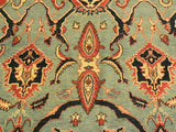 handmade Transitional Antique Lt. Blue Blue Hand Knotted RECTANGLE 100% WOOL area rug 9x12