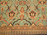 handmade Transitional Antique Lt. Blue Blue Hand Knotted RECTANGLE 100% WOOL area rug 9x12