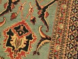 handmade Transitional Antique Lt. Blue Blue Hand Knotted RECTANGLE 100% WOOL area rug 9x12