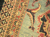 handmade Transitional Antique Lt. Blue Blue Hand Knotted RECTANGLE 100% WOOL area rug 9x12