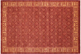 Classic Ziegler Arla Red Tan Hand-Knotted Wool Rug - 5'11'' x 8'4''
