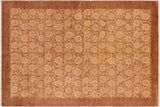 Oriental Ziegler Aaron Brown Tan Hand-Knotted Wool Rug - 6'0'' x 8'1''