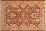 Classic Ziegler Caterina Brown Tan Hand-Knotted Wool Rug - 7'11'' x 9'2''