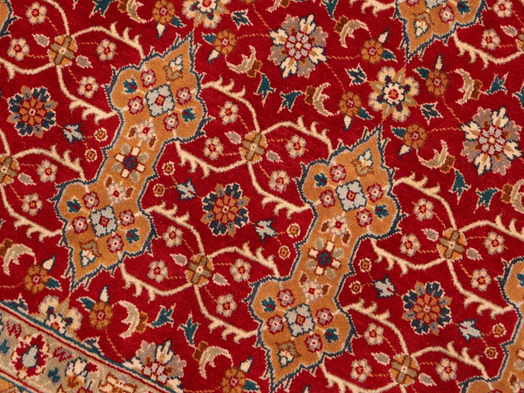 handmade Traditional  Red Gold Hand Knotted RECTANGLE 100% WOOL area rug 6x9