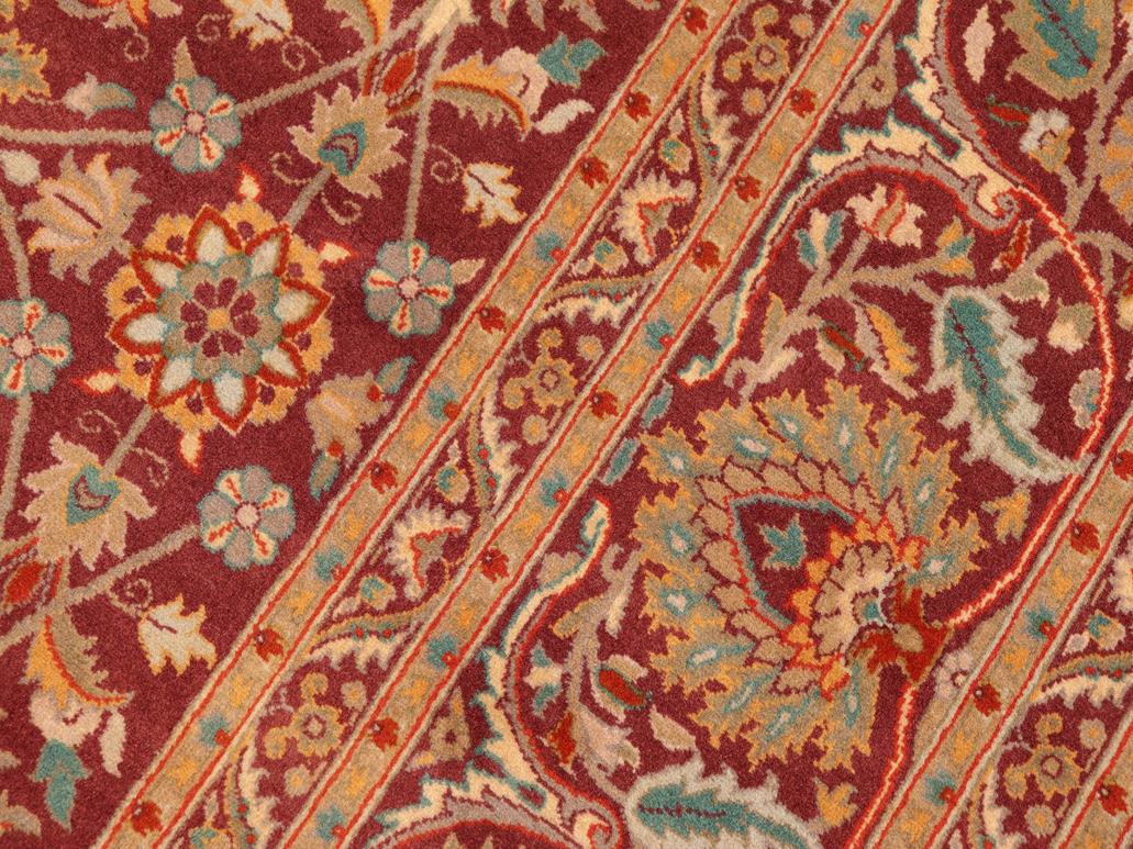 handmade Traditional New Asif Burgundy Grey Hand Knotted RECTANGLE 100% WOOL area rug 6x9