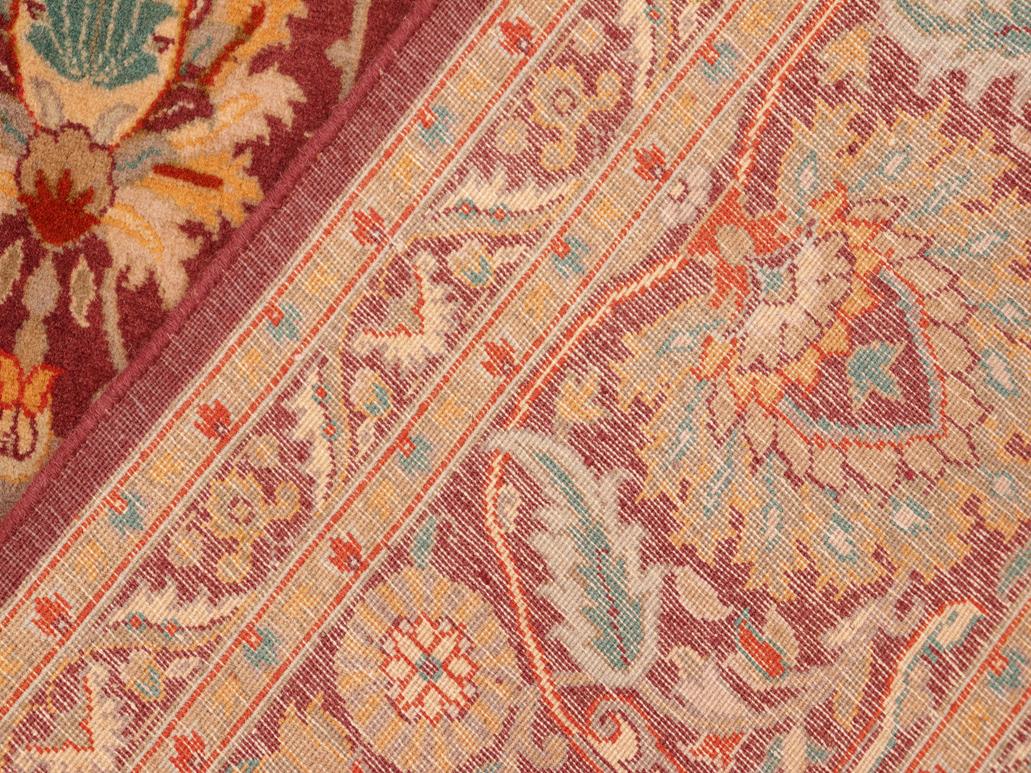 handmade Traditional New Asif Burgundy Grey Hand Knotted RECTANGLE 100% WOOL area rug 6x9