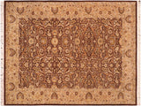 Pak Persian Ilda Brown/Beige Wool Rug - 6'2'' x 9'3''