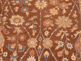 handmade Traditional Tabriz Brown Beige Hand Knotted RECTANGLE 100% WOOL area rug 6x9