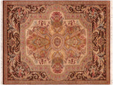 Firdous Pak Persian Berneice Brown/Taupe Wool Rug - 5'11'' x 9'6''