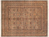 Agra Pak Persian Gwenn Green/Beige Wool Rug - 6'3'' x 9'6''