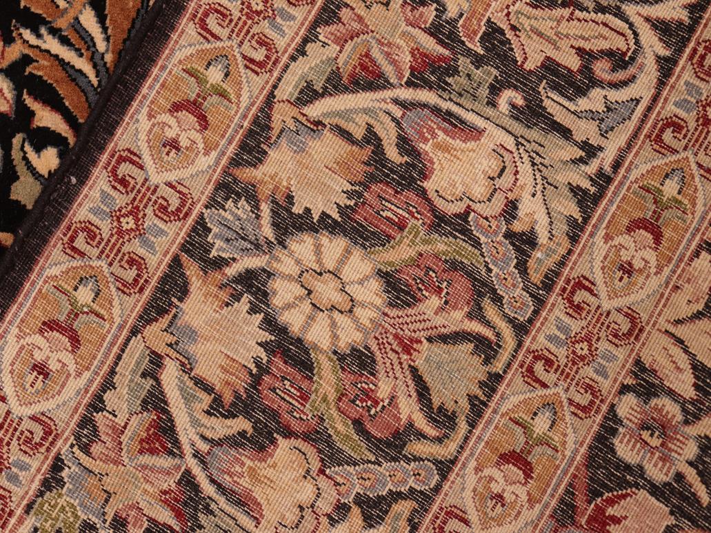 handmade Transitional Gulshan Black Red Hand Knotted RECTANGLE 100% WOOL area rug 6x9