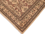 handmade Transitional Antique Beige Brown Hand Knotted RECTANGLE 100% WOOL area rug 9x9