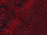 handmade Tribal Biljik Khal Mohammadi Red Black Hand Knotted RECTANGLE 100% WOOL area rug 9 x 12