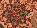 handmade Geometric Kargahi Beige Rust Hand Knotted RECTANGLE 100% WOOL area rug 8x11