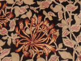 handmade Transitional Honeysuckle Black Tan Hand Knotted RECTANGLE 100% WOOL area rug 6x9