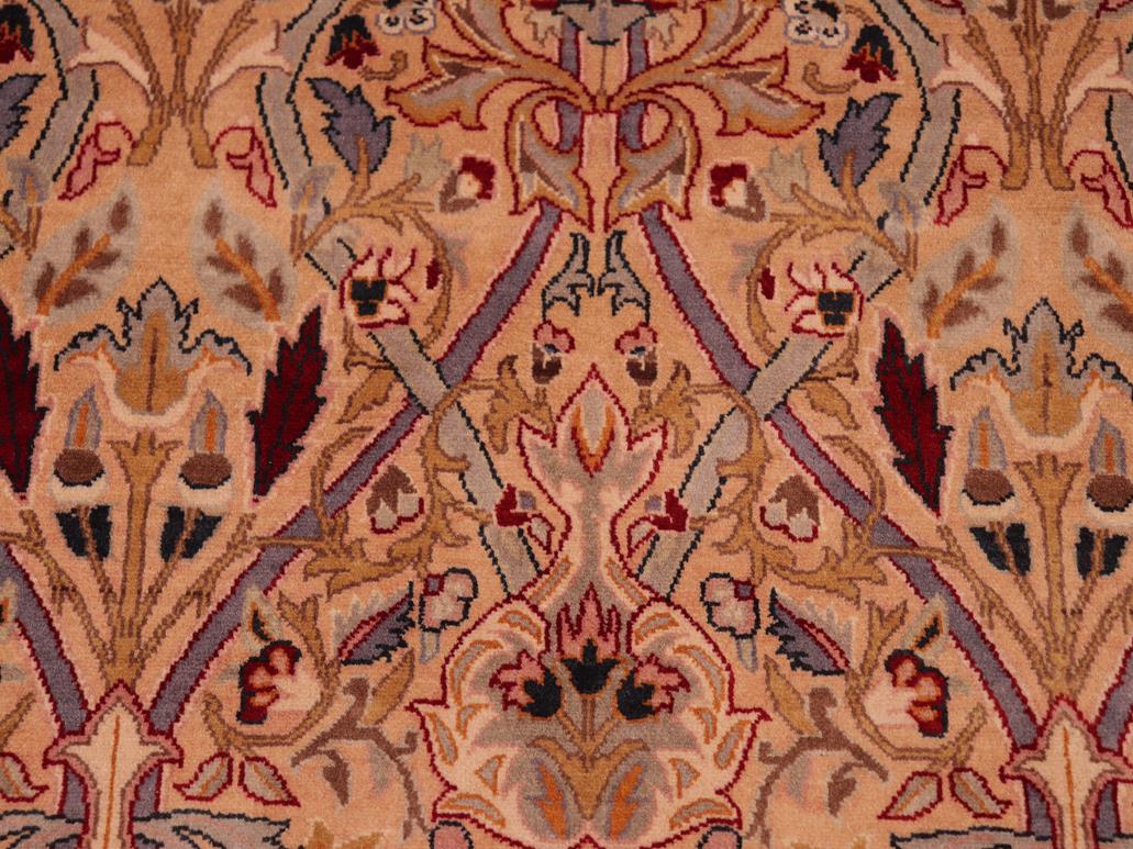 handmade Transitional Mujahid Tan Red Hand Knotted RECTANGLE 100% WOOL area rug 8x10