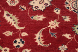 handmade Traditional Kafkaz Chobi Ziegler Red Blue Hand Knotted RECTANGLE 100% WOOL area rug 6 x 9