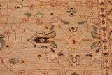 handmade Traditional Kafkaz Chobi Ziegler Gray Gold Hand Knotted RECTANGLE 100% WOOL area rug 6 x 9