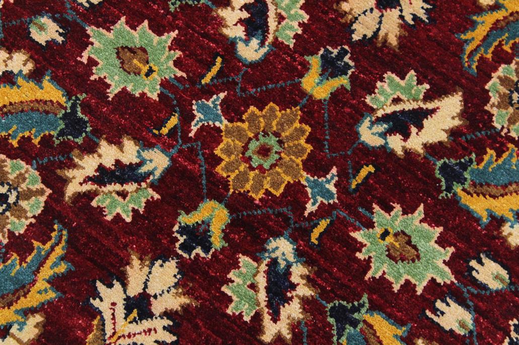handmade Traditional Kafkaz Red Blue Hand Knotted RUNNER 100% WOOL area rug 3 x 10