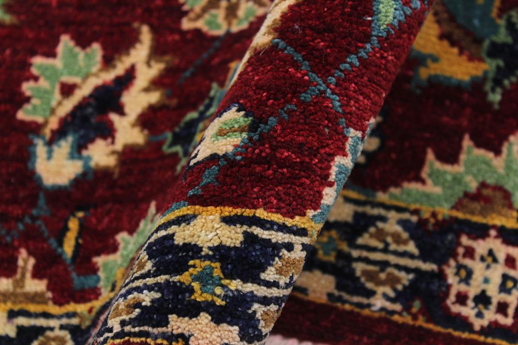 handmade Traditional Kafkaz Red Blue Hand Knotted RUNNER 100% WOOL area rug 3 x 10