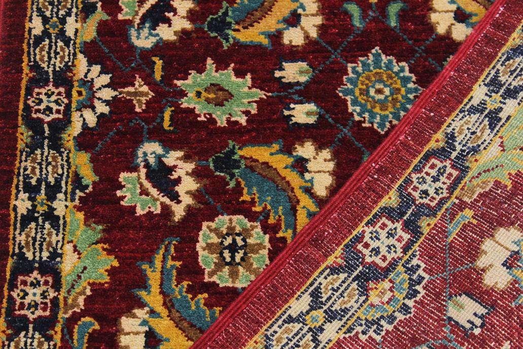 handmade Traditional Kafkaz Red Blue Hand Knotted RUNNER 100% WOOL area rug 3 x 10