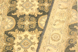 handmade Transitional Kafkaz Chobi Ziegler Gray Ivory Hand Knotted RECTANGLE 100% WOOL area rug 4 x 6