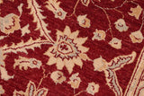 handmade Traditional Kafkaz Chobi Ziegler Red Beige Hand Knotted RECTANGLE 100% WOOL area rug 6 x 9