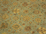 handmade Transitional Design Lt. Blue Tan Hand Knotted RECTANGLE 100% WOOL area rug 10x14