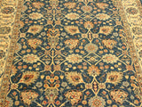 handmade Transitional Design Teal Ivory Hand Knotted RECTANGLE 100% WOOL area rug 4x6