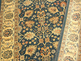 handmade Transitional Design Teal Ivory Hand Knotted RECTANGLE 100% WOOL area rug 4x6
