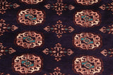 handmade Geometric Bokhara Blue Blue Hand Knotted RECTANGLE 100% WOOL area rug 8' x 10'