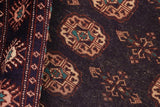handmade Geometric Bokhara Blue Blue Hand Knotted RECTANGLE 100% WOOL area rug 8' x 10'
