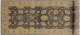 handmade Traditional Kafkaz Gray Blue Hand Knotted RUNNER 100% WOOL area rug 4 x 10