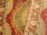 handmade Traditional Design Pink Rust Hand Knotted RECTANGLE 100% WOOL area rug 4x6