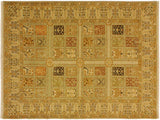 handmade Traditional Design Tan Gold Hand Knotted RECTANGLE 100% WOOL area rug 4x6