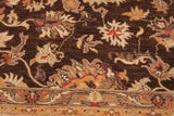 handmade Traditional Kafkaz Chobi Ziegler Brown Ivory Hand Knotted RECTANGLE 100% WOOL area rug 10 x 13