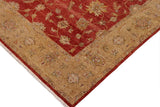 handmade Traditional Kafkaz Chobi Ziegler Red Gold Hand Knotted RECTANGLE 100% WOOL area rug 9 x 12