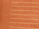 handmade Modern Art Deco Rust Tan Hand Knotted RECTANGLE 100% WOOL area rug 6x9