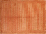 Nepalese Art Deco Cohen Rust/Tan Wool Rug - 6'0'' x 9'0''