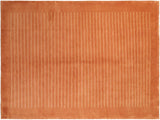 handmade Modern Art Deco Rust Tan Hand Knotted RECTANGLE 100% WOOL area rug 6x9