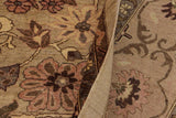 handmade Traditional Kafkaz Chobi Ziegler Taupe Tan Hand Knotted RECTANGLE 100% WOOL area rug 9 x 12