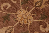 handmade Traditional Kafkaz Chobi Ziegler Brown Beige Hand Knotted RECTANGLE 100% WOOL area rug 8 x 11